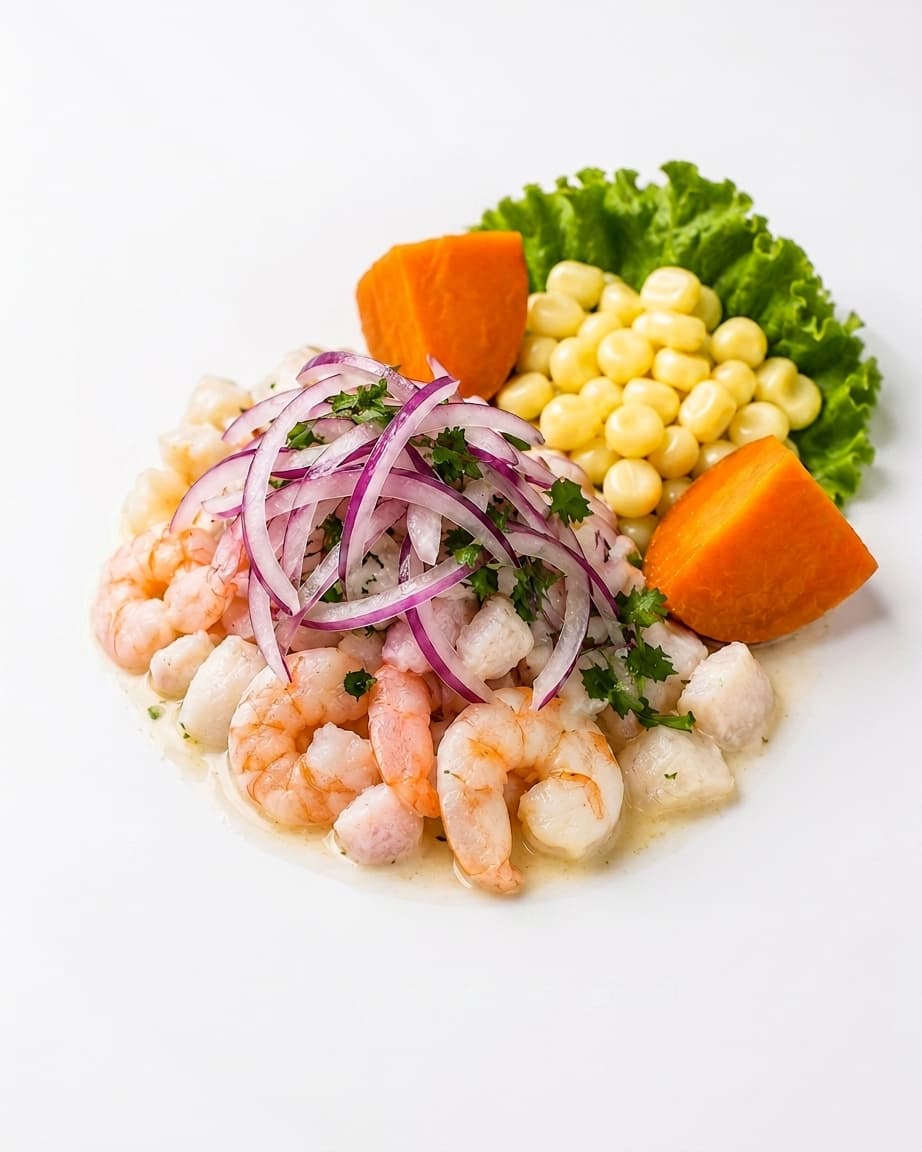 Peruvian ceviche served at Ceviche 595